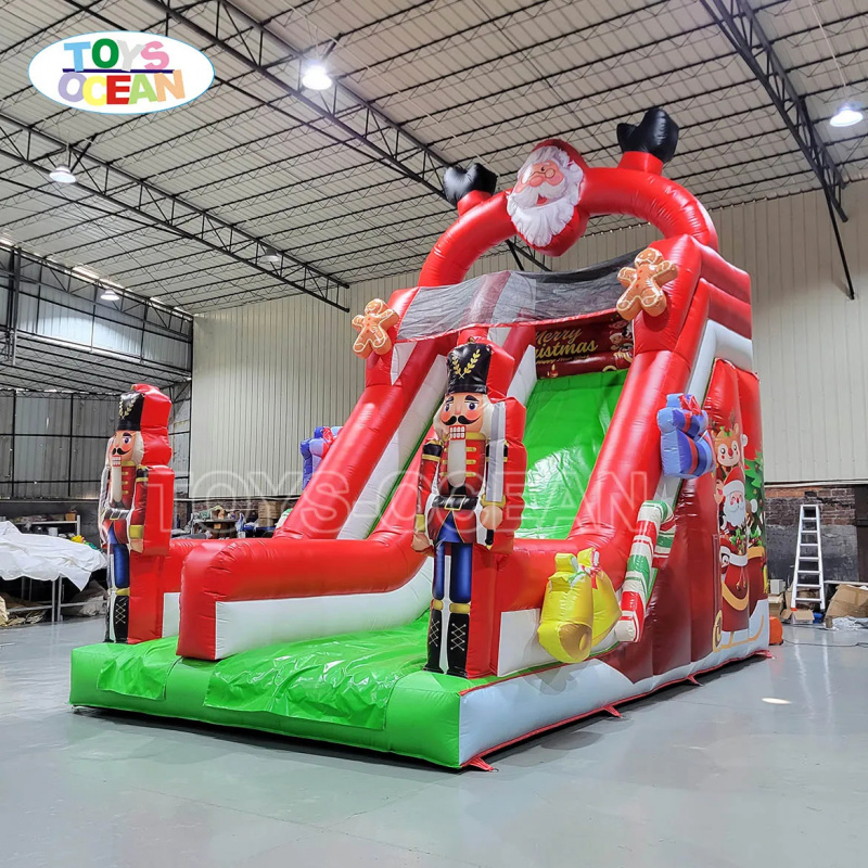 Water Slide Inflatable - カスタマイズ可能な屋外用クリスマスインフレータブル滑り台、乾湿両用、大人も子供も楽しめるパーティーに最適。
