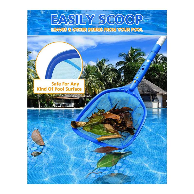 Pool Skimmer Net - ABXYプールスキマーネット、1-1/4インチポール用、プール、スパ、池、子供用インフレータブルプールの清掃用プールスキマーB