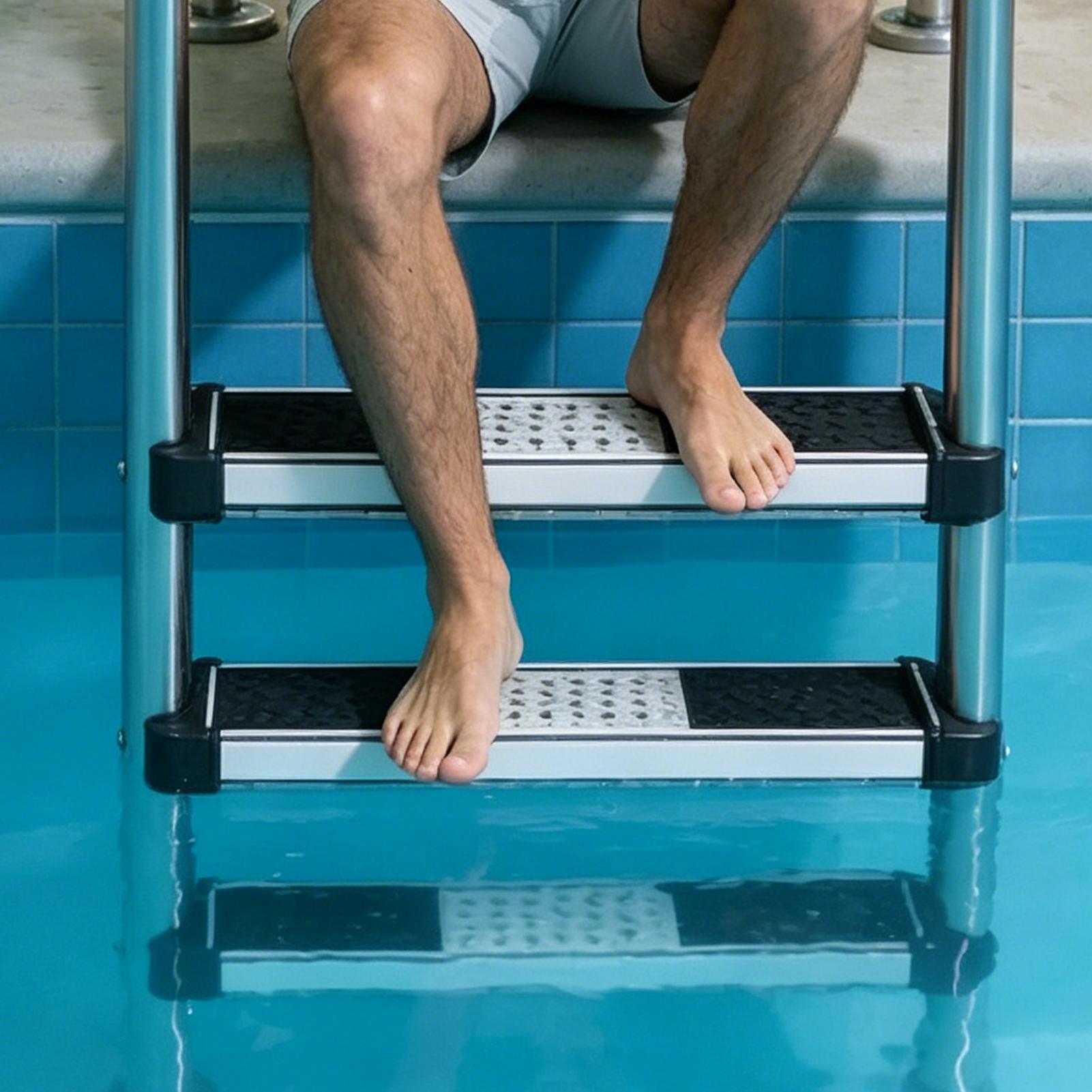 Pool Ladder Above Ground - プールラダーの交換用ステップ 1.9インチ滑り止め高耐荷重プールラダー用ラング 家庭用ヴィラホテルリゾートウォーターパークスパ用