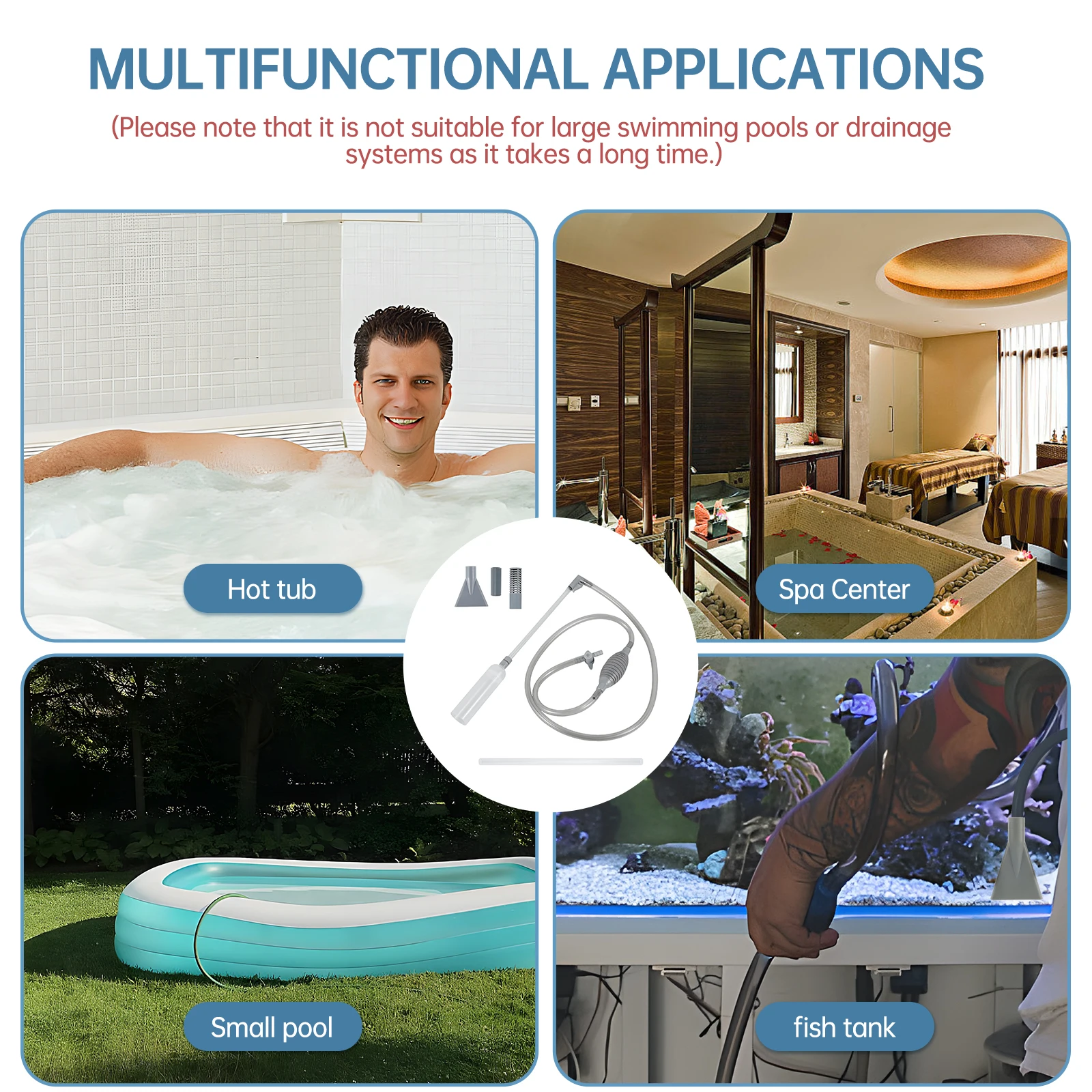 ホットタブ掃除機 10フィート スイミングプール掃除機 手動 - Pool Vacuum Manual のレビューと価格