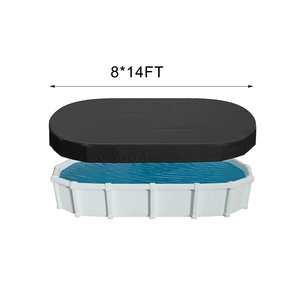 ソーラーオーバルプールカバー 長方形プールカバー プールメン - Pool Cover Waterproof のレビューと価格