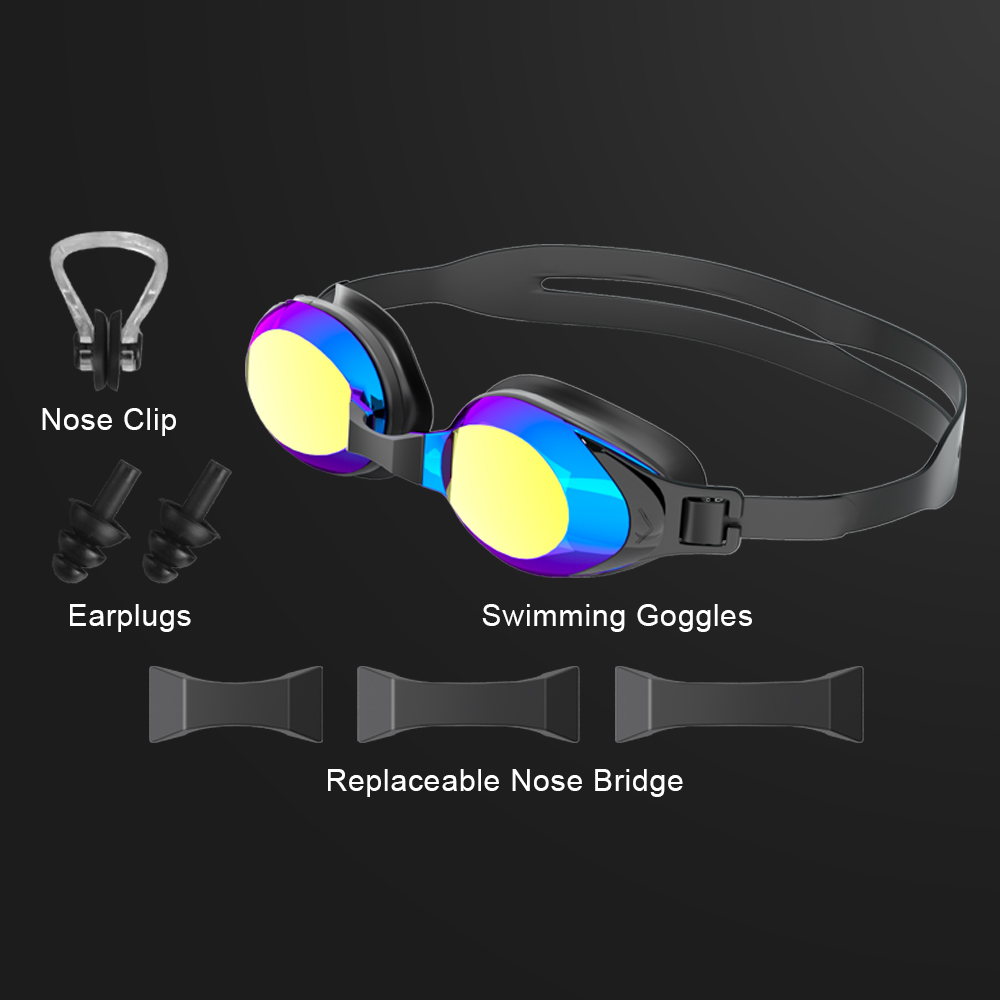 JSJM プロフェッショナル曇り止めスイミングゴーグル 大人 - Swim Goggles Anti Fog Uv のレビューと価格