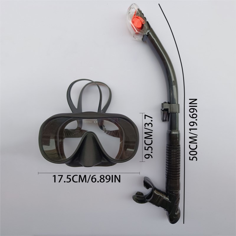 プロ仕様フリーダイビングギア高性能シュノーケルチューブ快適ダ - Snorkel Mask Full Face のレビューと価格