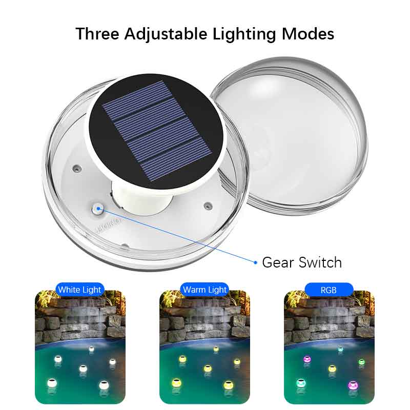 ソーラーフローティングプールライト 池、スパ、滝、噴水用 4 - Pool Light Solar Rechargeable のレビューと価格