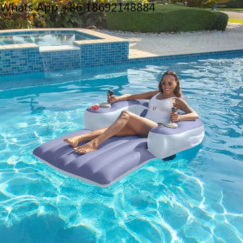 電動推進モーター付きの新しいインフレータブル水上浮遊椅子。大 - Pool Lounger Inflatable のレビューと価格